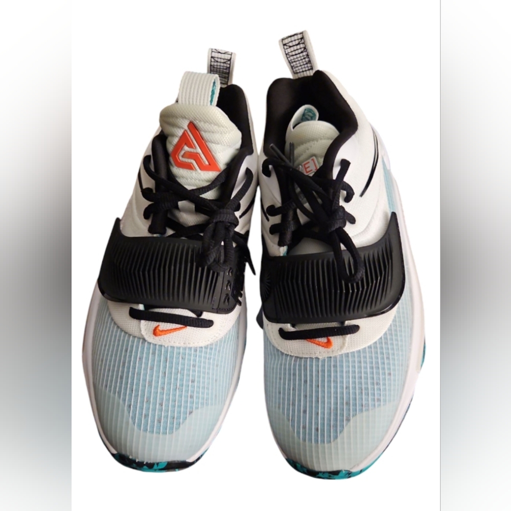 Nike Kids Boy's Freak 3 (Big Kid) White/Black/Clear Emerald/Total Orange 6 Y - Picture 6 of 10